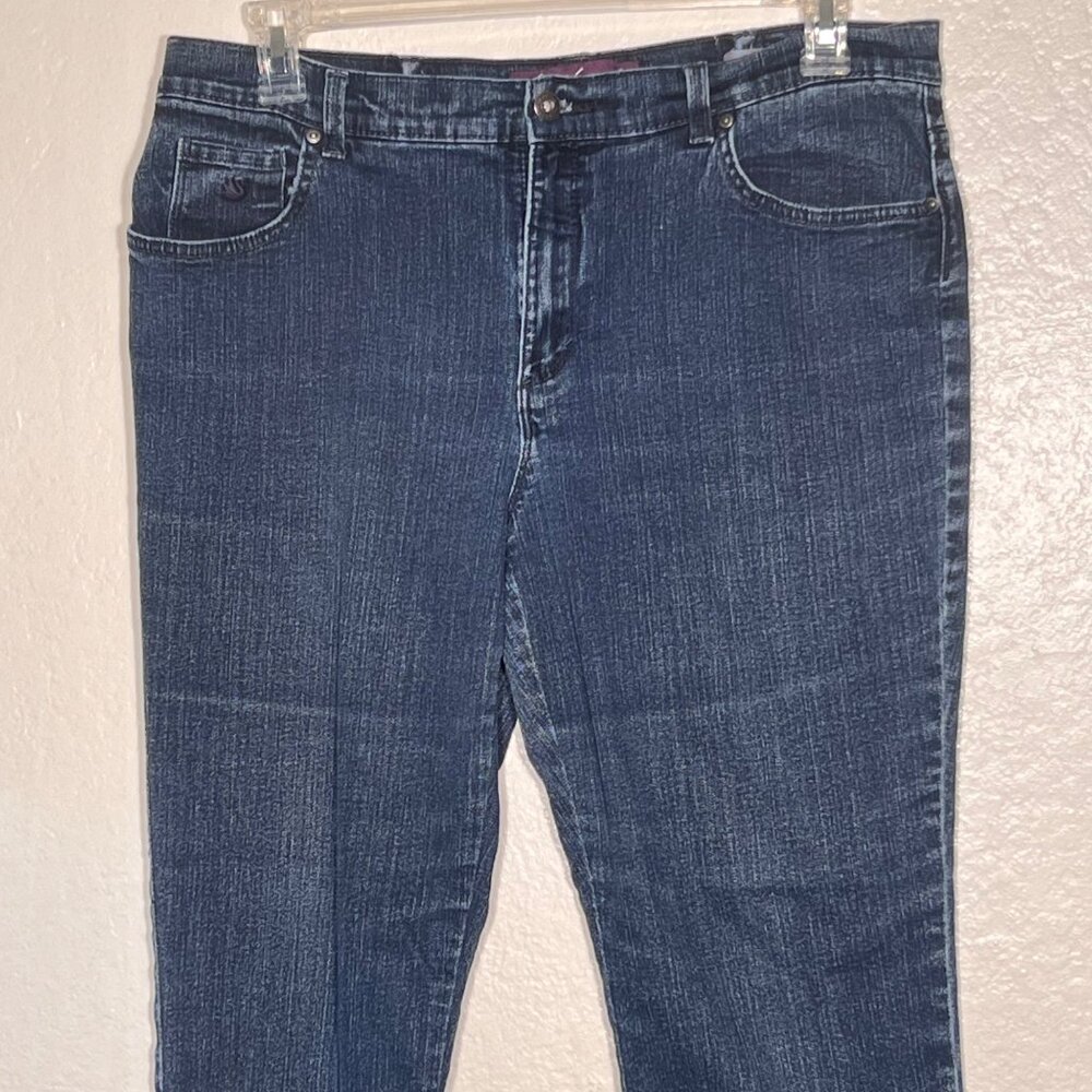 Gloria Vanderbilt Amanda Jeans Size 14 Short Classic Fit Denim Mid Rise Stretch - Picture 4 of 14